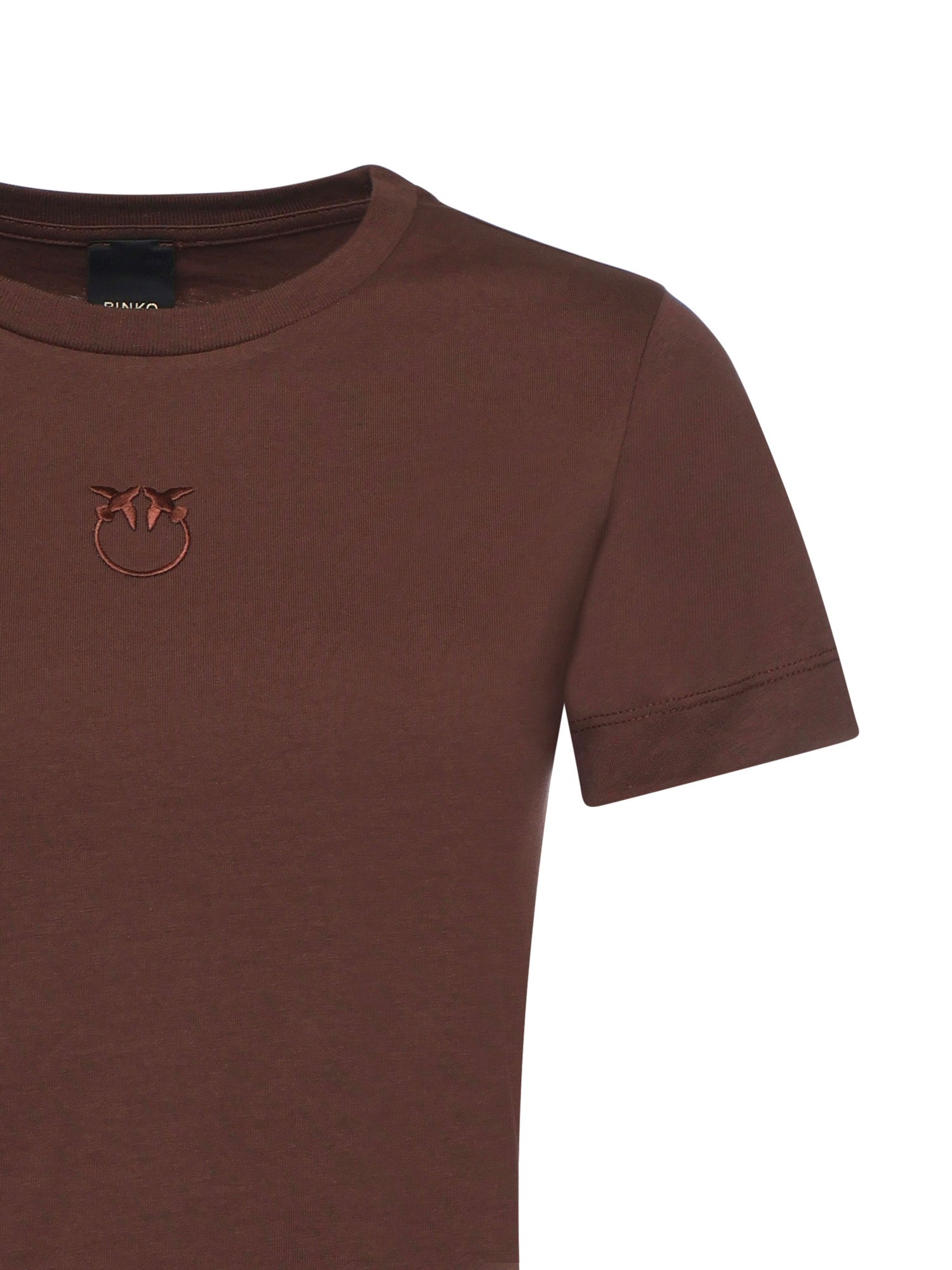 T-shirt con logo Love Birds 100355 A339L78 PINKO 