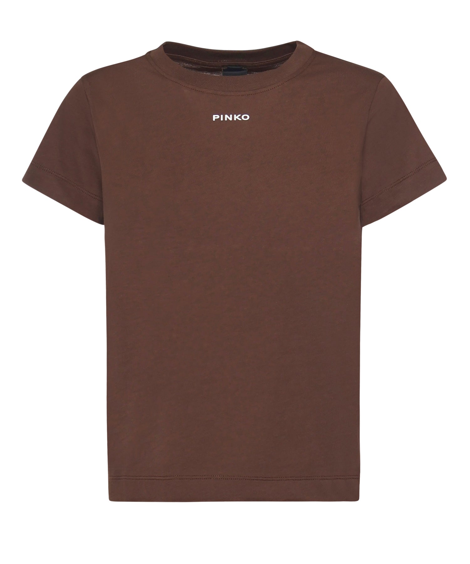 T-shirt con logo lettering 100373 A34FL78 PINKO 