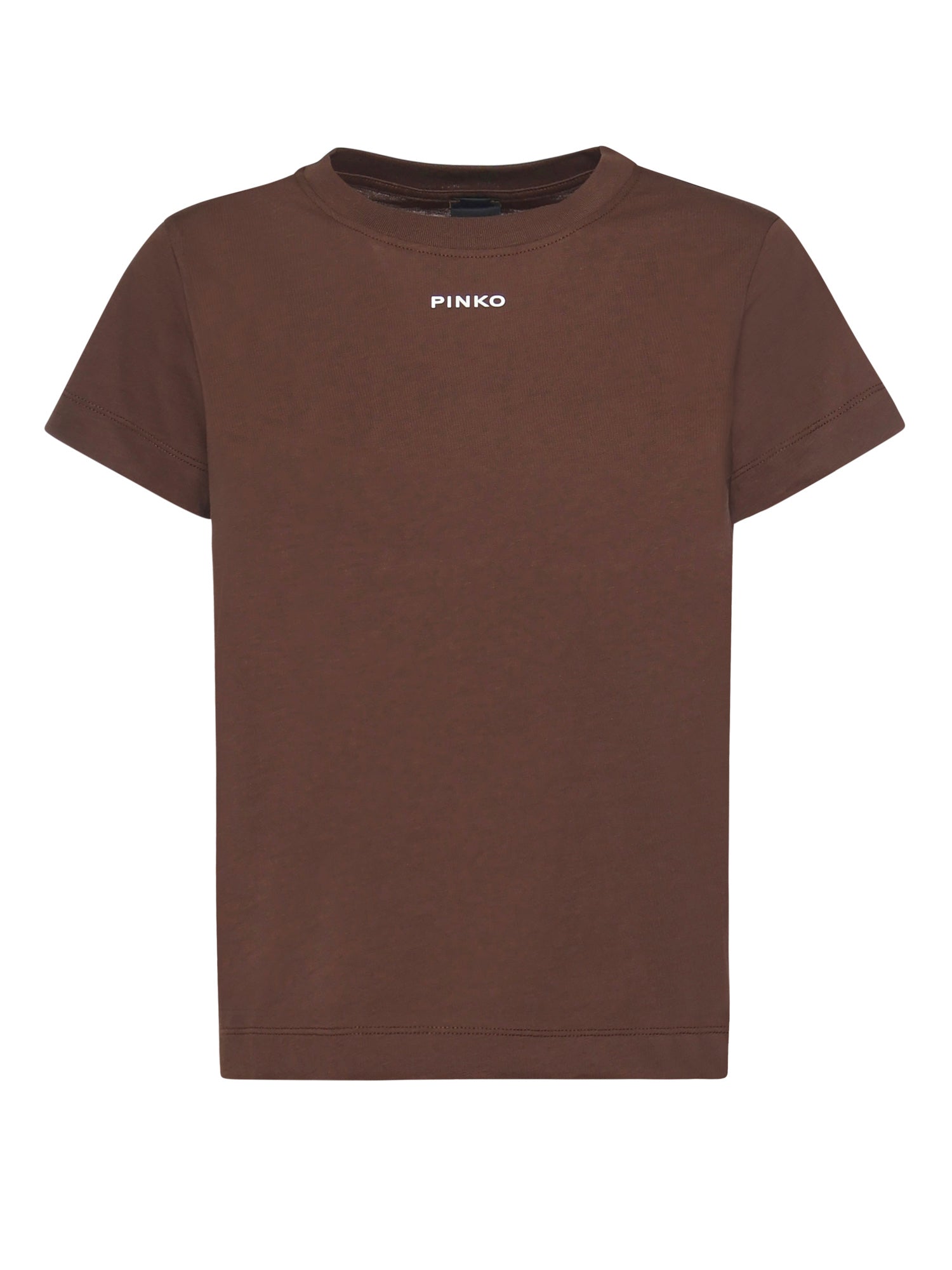 T-shirt con logo lettering 100373 A34FL78 PINKO 