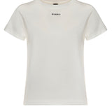T-shirt con logo lettering 100373 A34FZ05 PINKO 