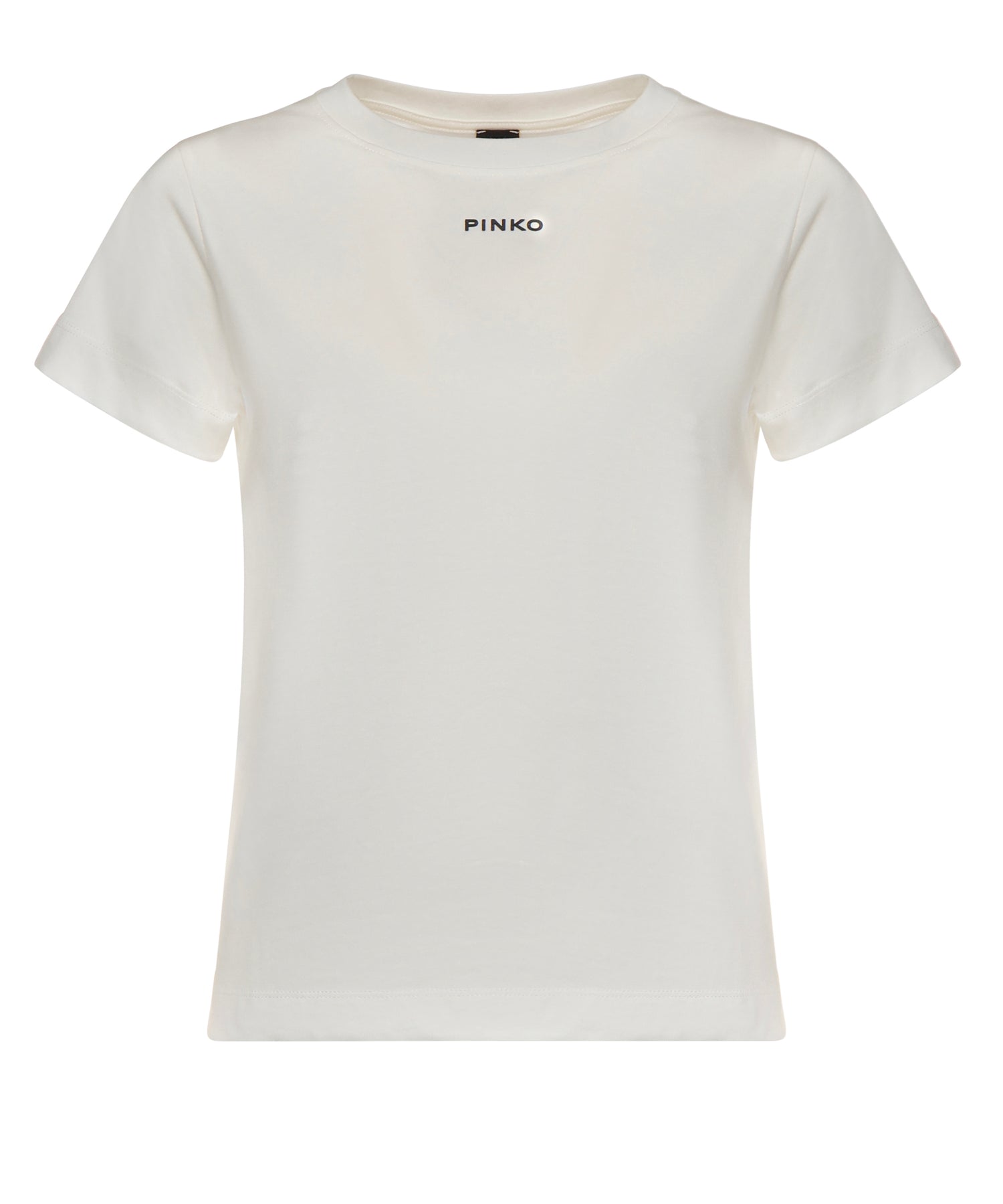 T-shirt con logo lettering 100373 A34FZ05 PINKO 