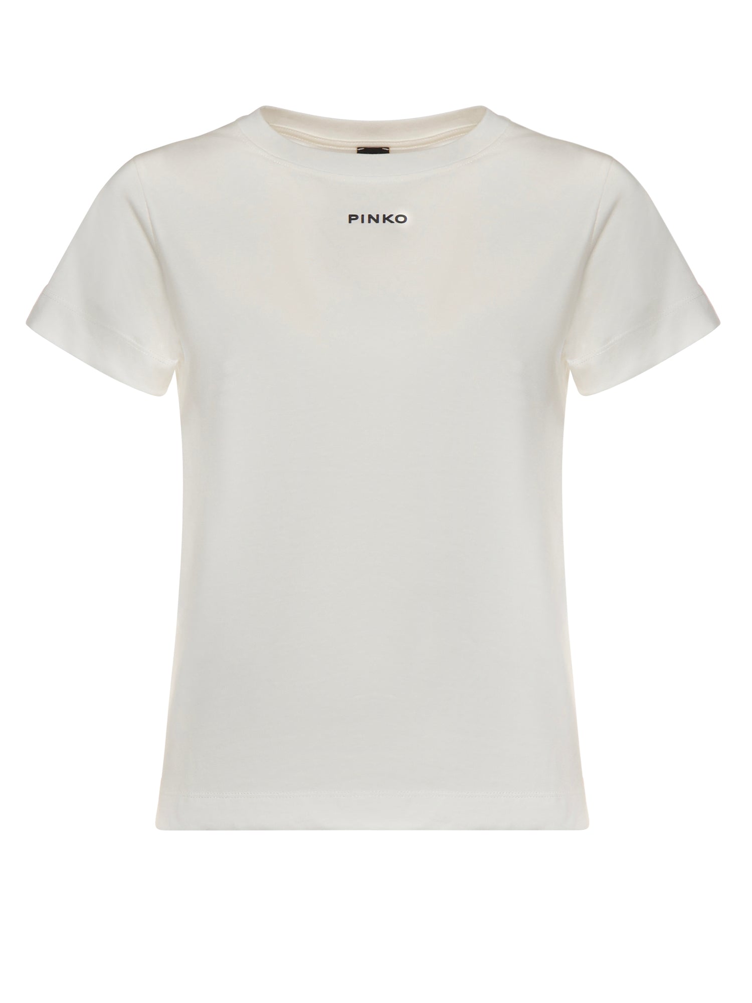 T-shirt con logo lettering 100373 A34FZ05 PINKO 