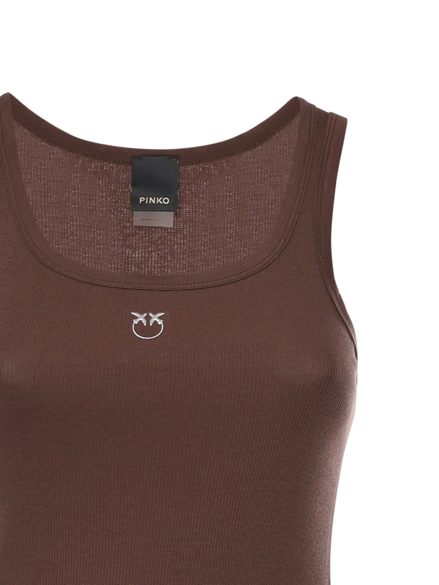 Canotta con logo Love Birds 100807 A338L78 PINKO 