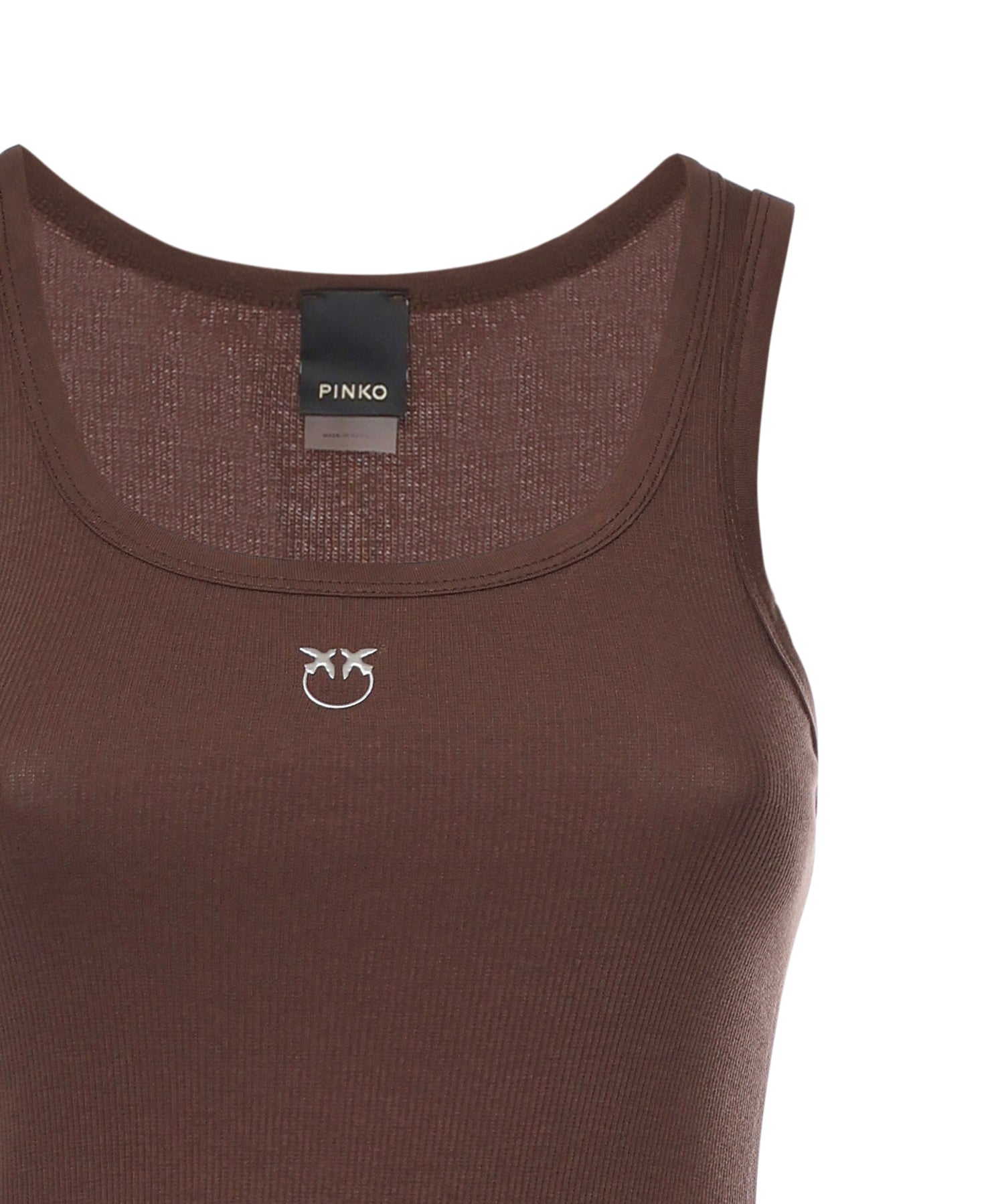 Canotta con logo Love Birds 100807 A338L78 PINKO 