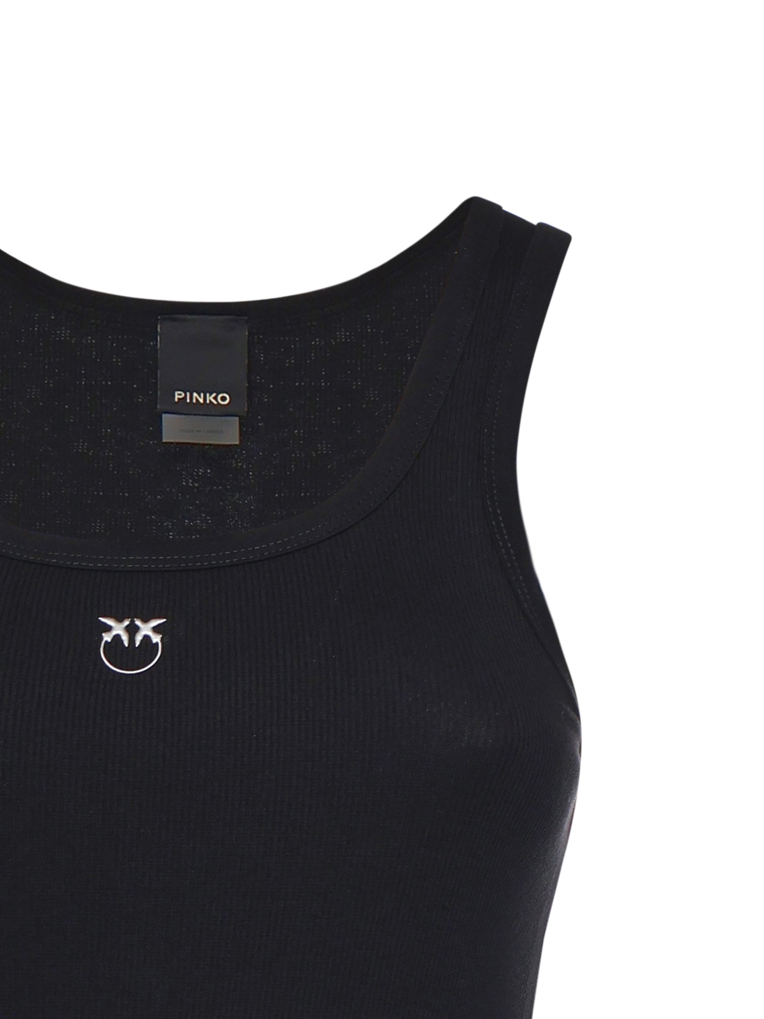 Canotta con logo Love Birds 100807 A338Z99 PINKO 