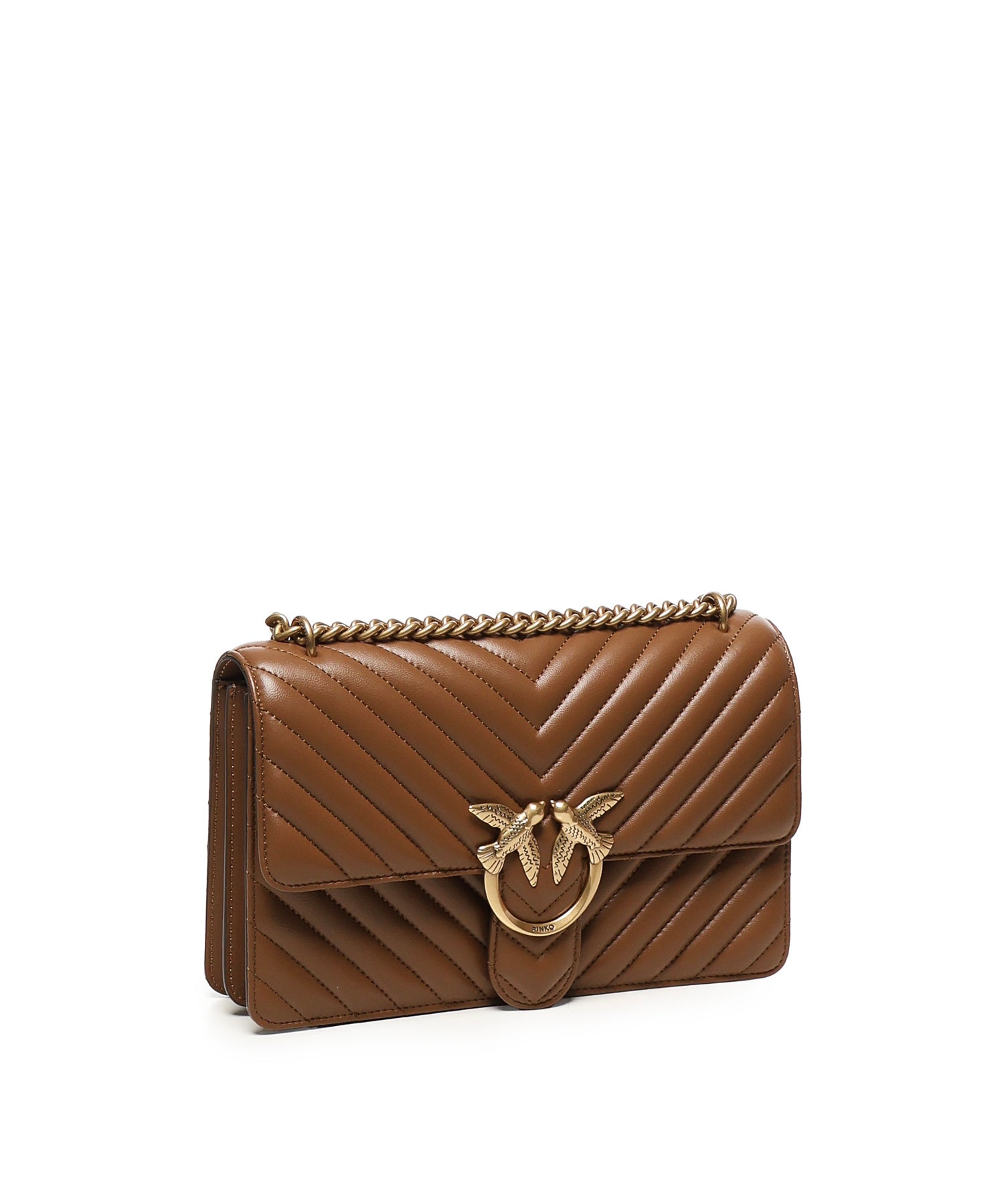 Borsa media a tracolla Love Bag One Chevron 100941 A0GKL17Q PINKO 