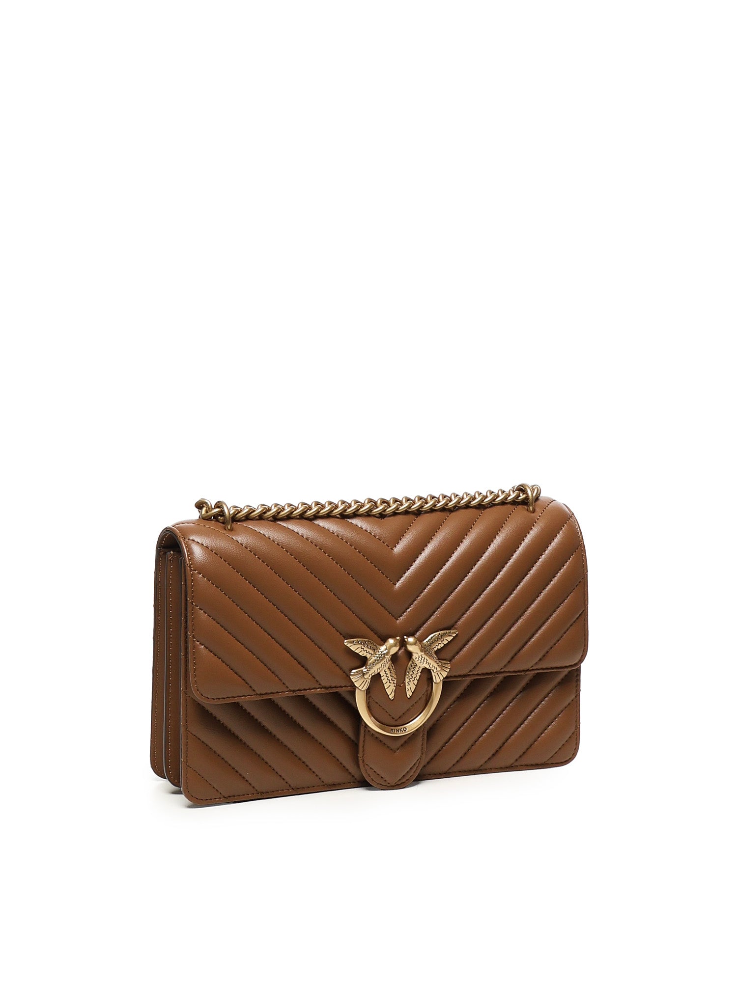 Borsa media a tracolla Love Bag One Chevron 100941 A0GKL17Q PINKO 