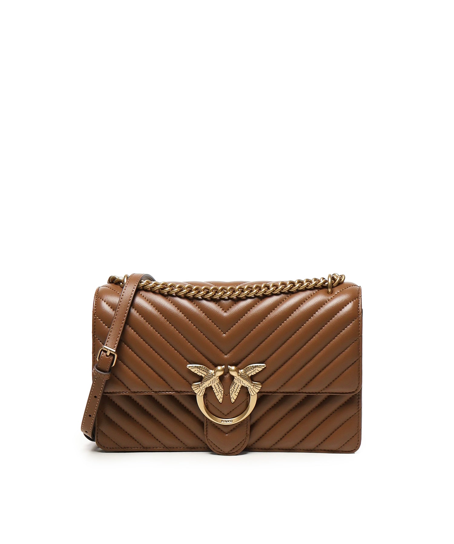 Borsa media a tracolla Love Bag One Chevron 100941 A0GKL17Q PINKO 