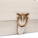Borsa a tracolla media Love Bag One in pelle stampa coccodrillo 100941 A2YWZ15Q PINKO 