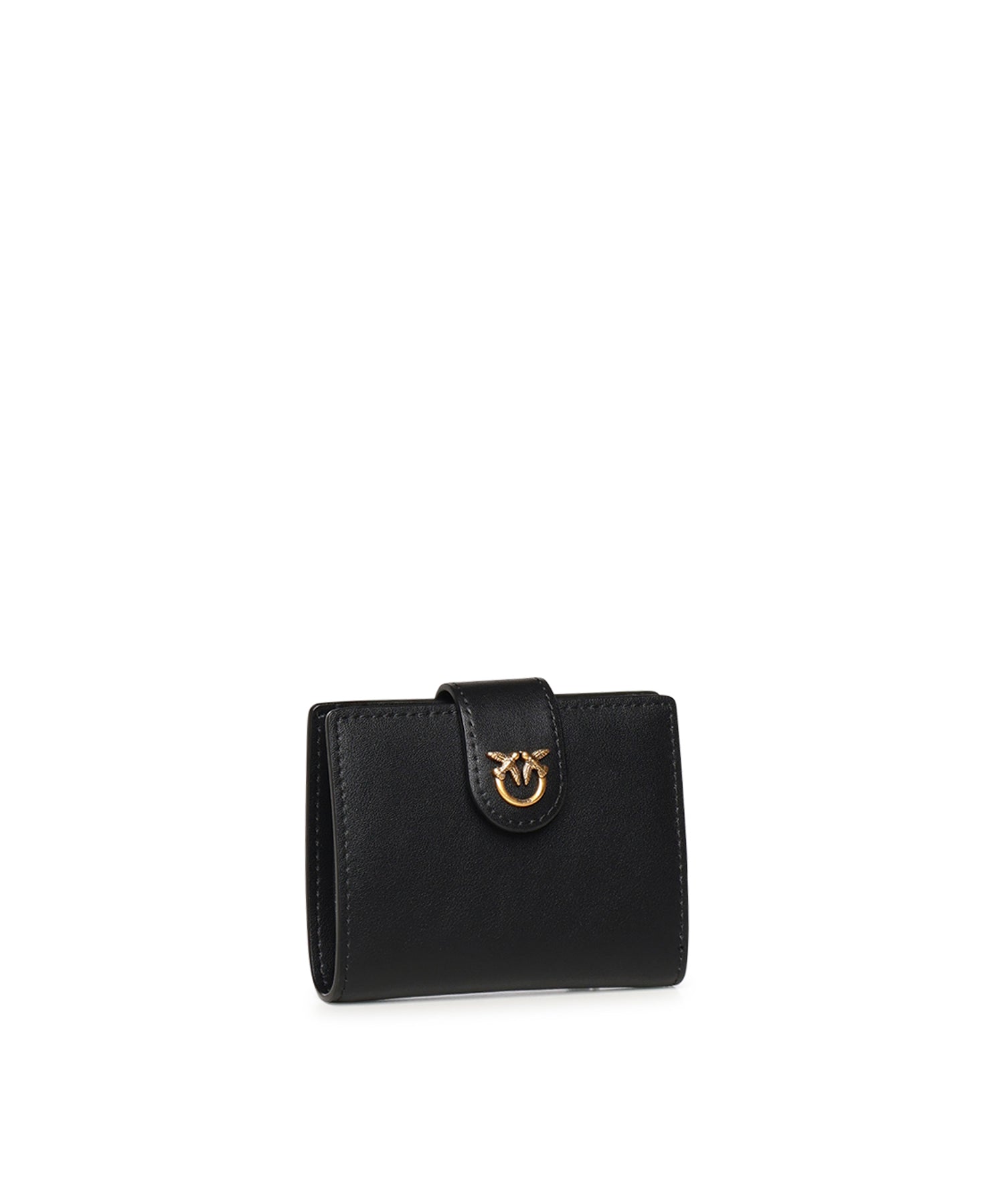 Portafoglio in pelle con logo 102840 A0F1Z99Q PINKO 