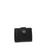 Portafoglio in pelle con logo 102840 A0F1Z99Q PINKO 