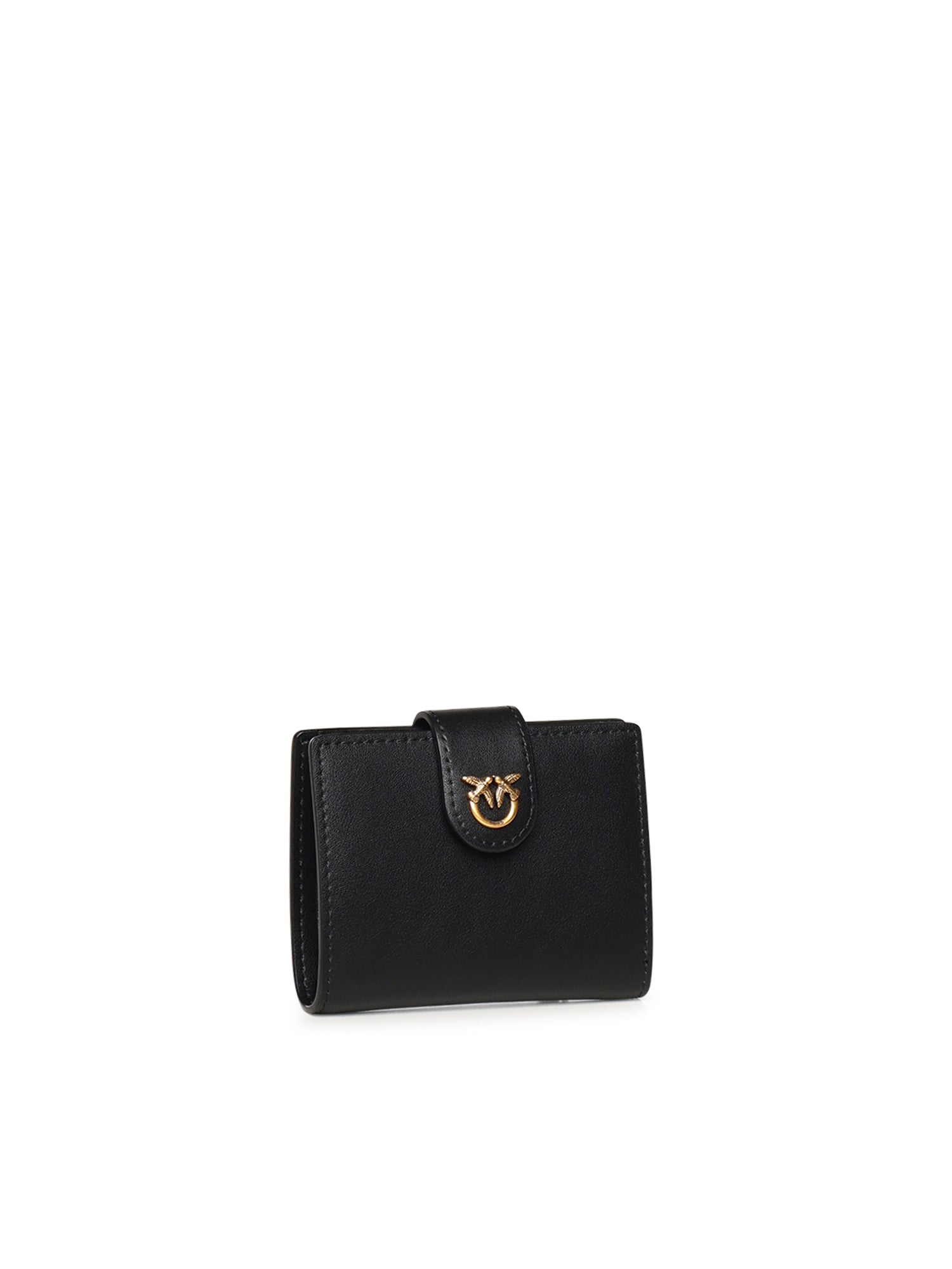 Portafoglio in pelle con logo 102840 A0F1Z99Q PINKO 
