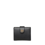 Portafoglio in pelle con logo 102840 A0F1Z99Q PINKO 