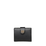 Portafoglio in pelle con logo 102840 A0F1Z99Q PINKO 