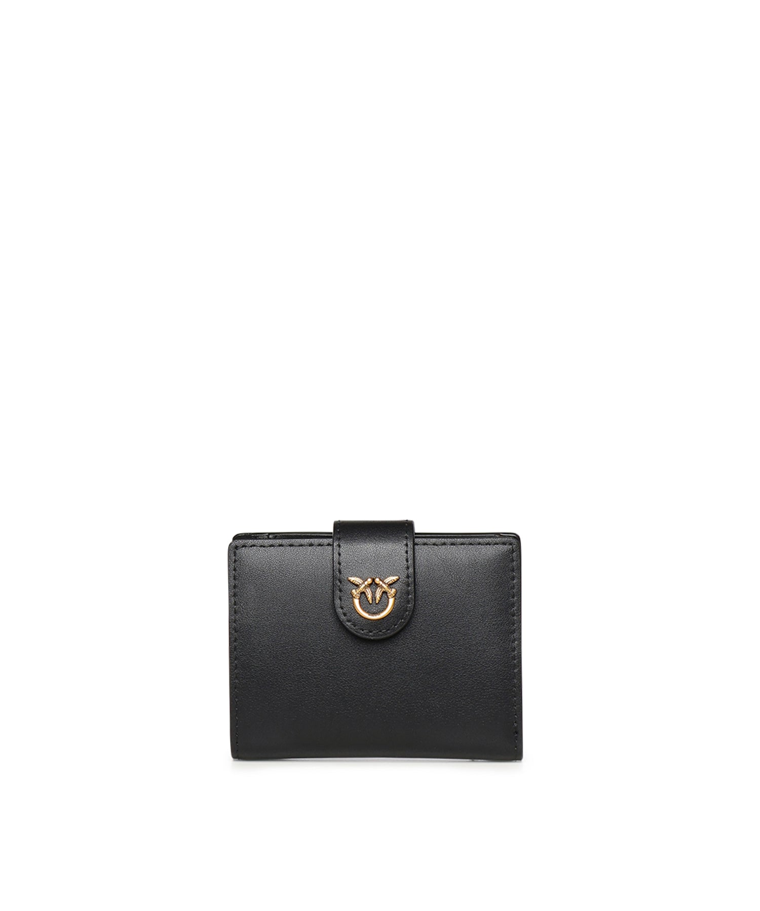 Portafoglio in pelle con logo 102840 A0F1Z99Q PINKO 