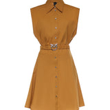 Abito Anaceta in cotone 103111 A2LDL25 PINKO 