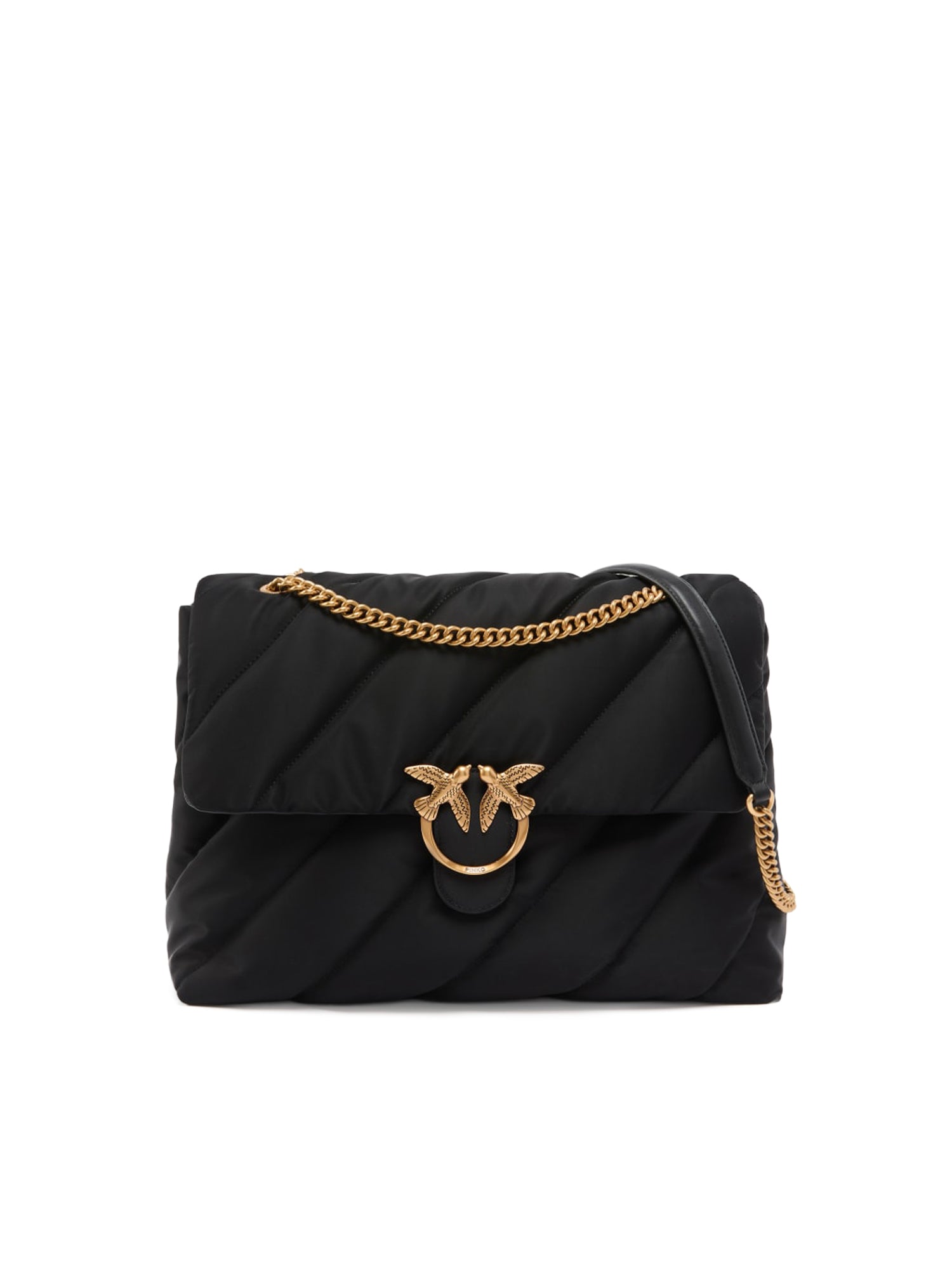 Borsa a tracolla maxi Extra Love Bag Puff in nylon 103347 A358Z99Q PINKO 