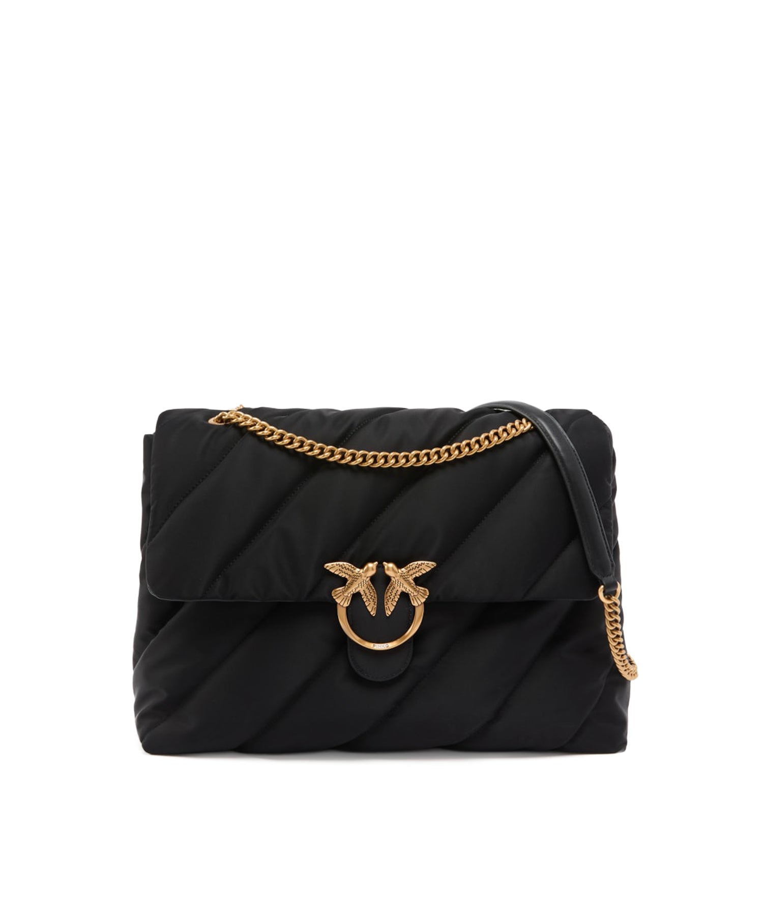 Borsa a tracolla maxi Extra Love Bag Puff in nylon 103347 A358Z99Q PINKO 