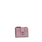Portafoglio in pelle con logo<BR/> 103610 A0F1P26Q PINKO 