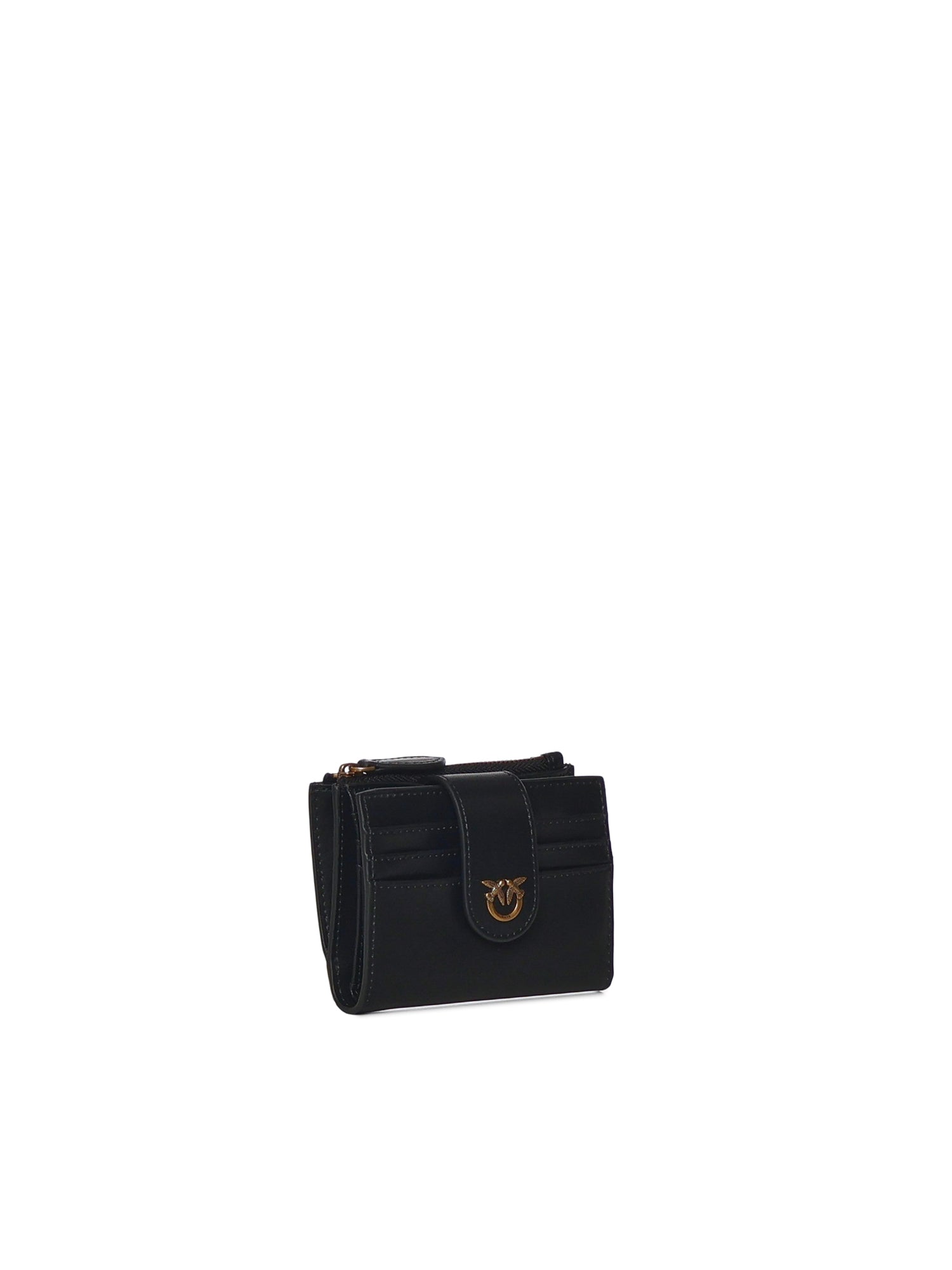 Portafoglio in pelle con logo<BR/> 103610 A0F1Z99Q PINKO 