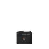 Portafoglio in pelle con logo<BR/> 103610 A0F1Z99Q PINKO 