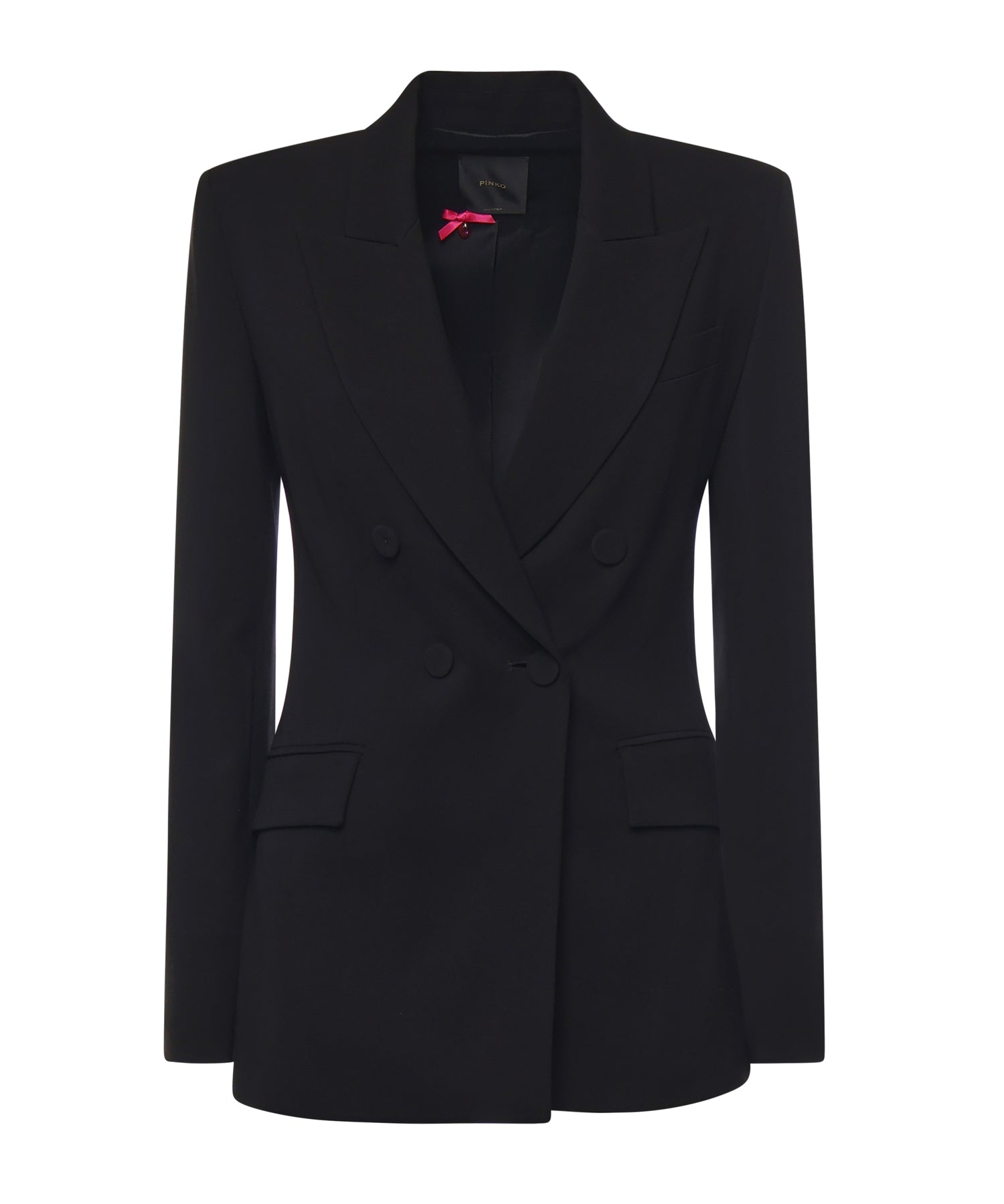 Blazer doppiopetto in viscosa 104218 A2Q2Z99 PINKO 