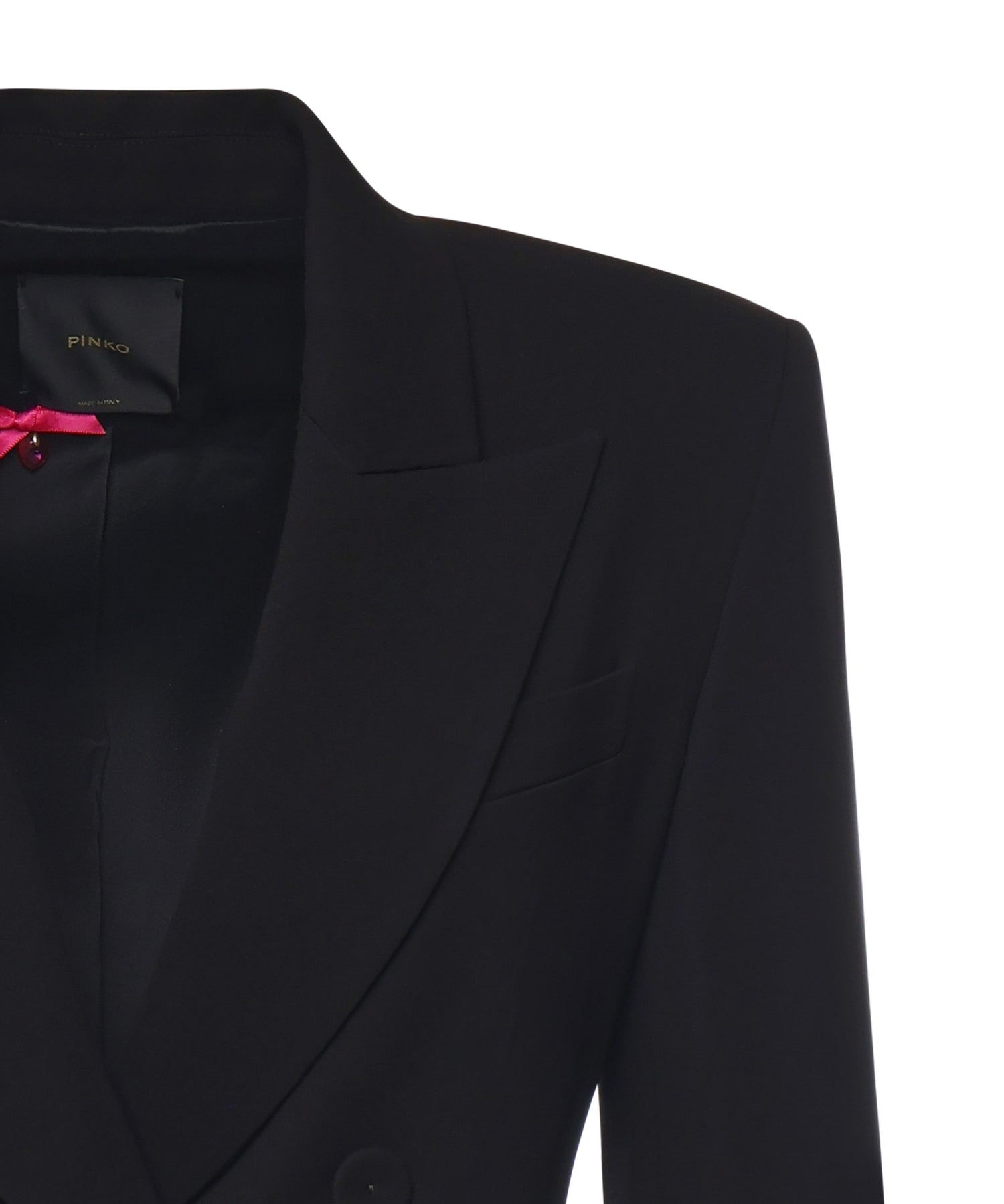 Blazer doppiopetto in viscosa 104218 A2Q2Z99 PINKO 