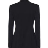 Blazer doppiopetto in viscosa 104218 A2Q2Z99 PINKO 