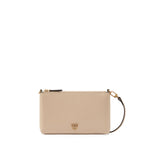 Pochette piatta in pelle con logo Love Birds 104277 A0F1C50Q PINKO 