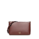 Pochette piatta in pelle con logo Love Birds 104277 A0F1R49Q PINKO 