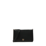 Pochette piatta in pelle con logo Love Birds 104277 A0F1Z99Q PINKO 