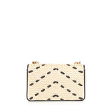 Borsa Mini Love Bag One Light in rafia e pelle 104550 A1RLHZ3Q PINKO 