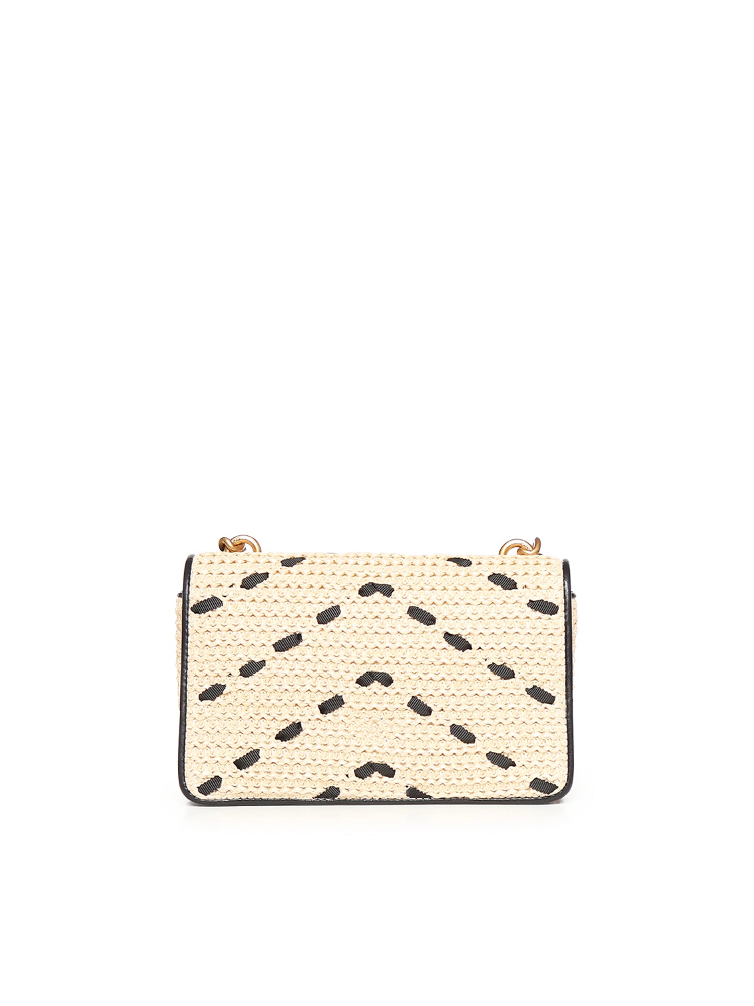 Borsa Mini Love Bag One Light in rafia e pelle 104550 A1RLHZ3Q PINKO 