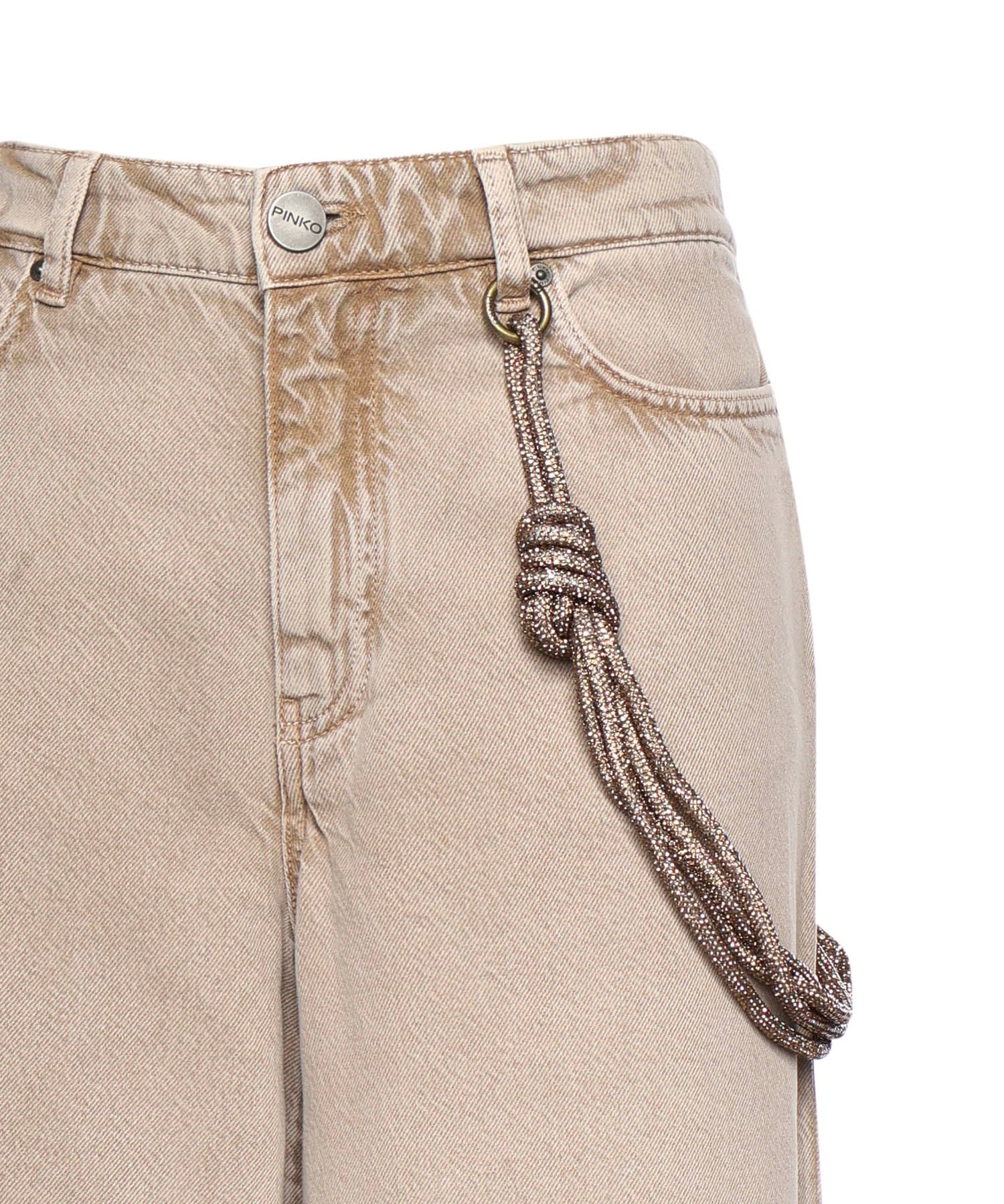 Jeans con corda gioiello 104601 A33RC88 PINKO 