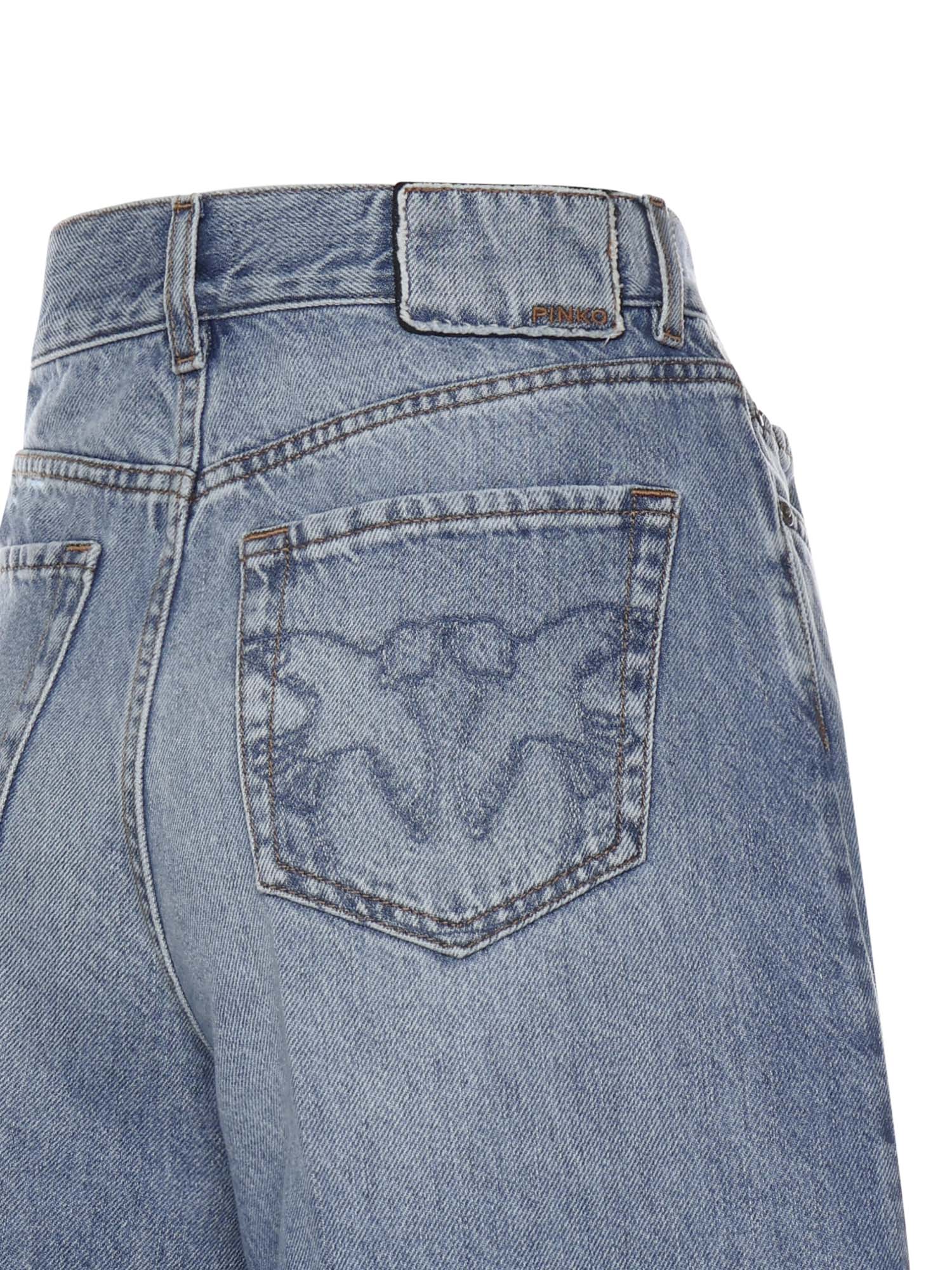 Bermuda wide leg in denim 104646 A32QPJD PINKO 