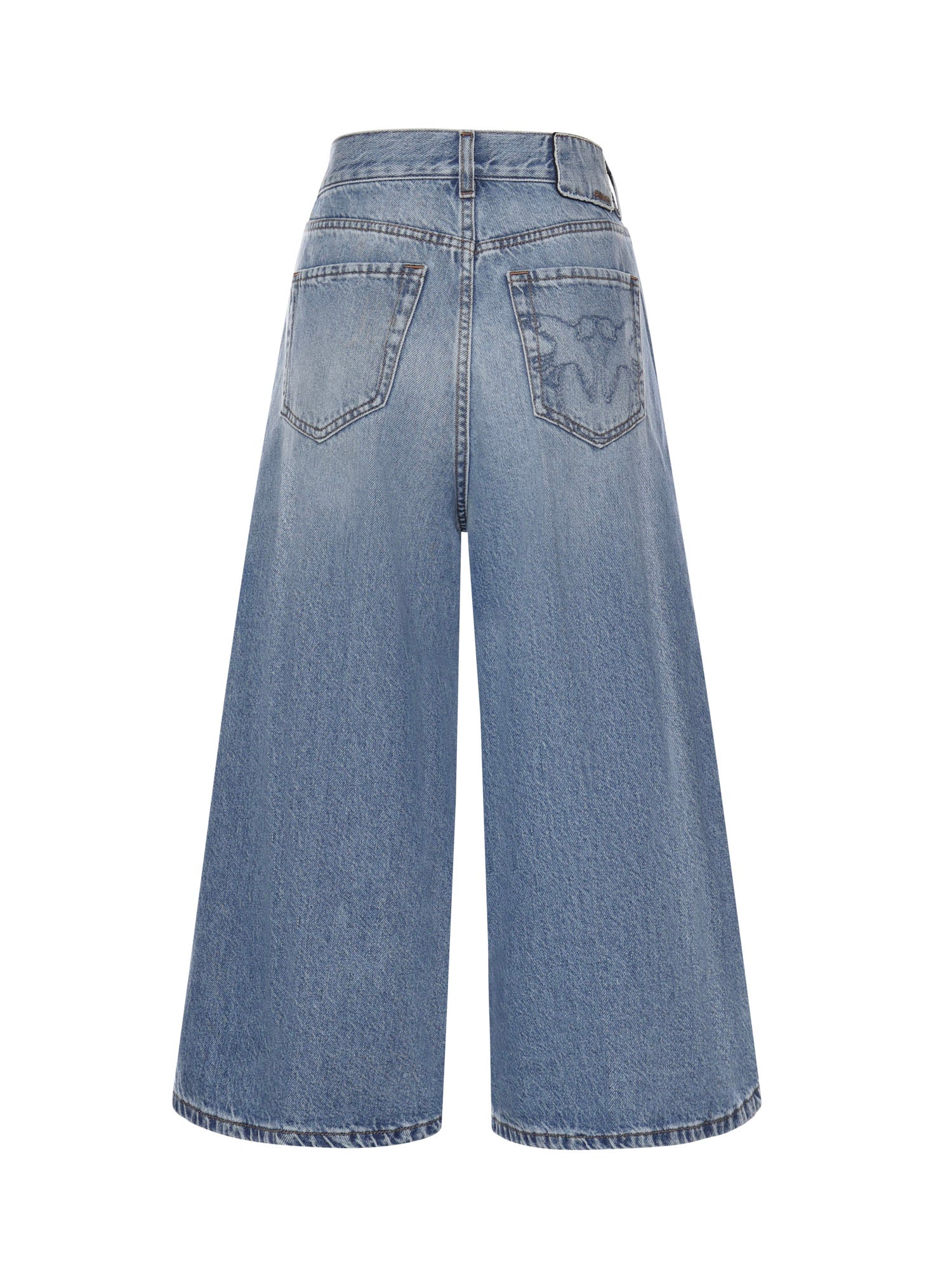 Bermuda wide leg in denim 104646 A32QPJD PINKO 