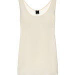 Top a canotta in seta sand wash 104670 A2T7C00 PINKO 