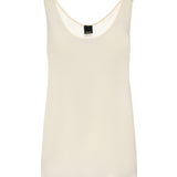 Top a canotta in seta sand wash 104670 A2T7C00 PINKO 