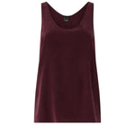 Top a canotta in seta sand wash 104670 A2T7RR7 PINKO 