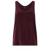 Top a canotta in seta sand wash 104670 A2T7RR7 PINKO 