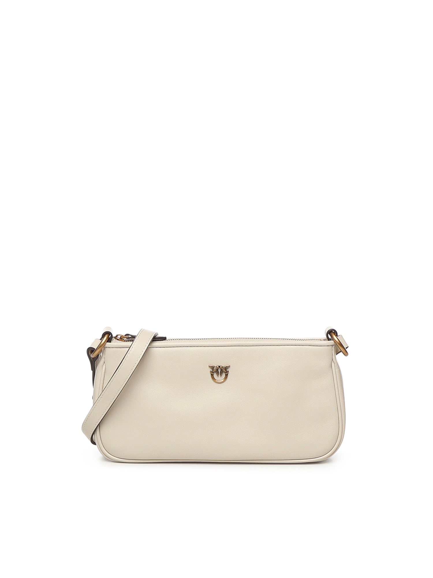 Borsa a tracolla Mini Half Moon Horizontal in pelle 105069 A0QOZ14Q PINKO 