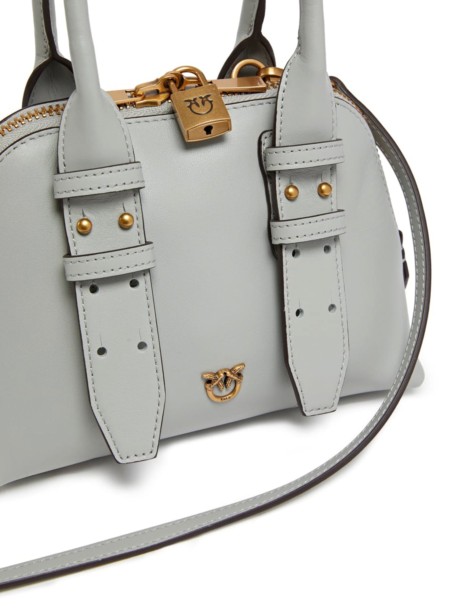 Borsa a mano Escape Bag in pelle 105333 A0QOK32Q PINKO 
