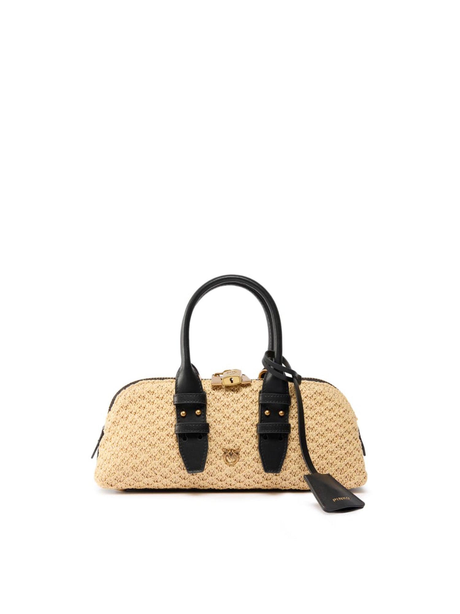 Borsa a mano Escape Bag Horizontal in rafia 105334 A1RLC24Q PINKO 