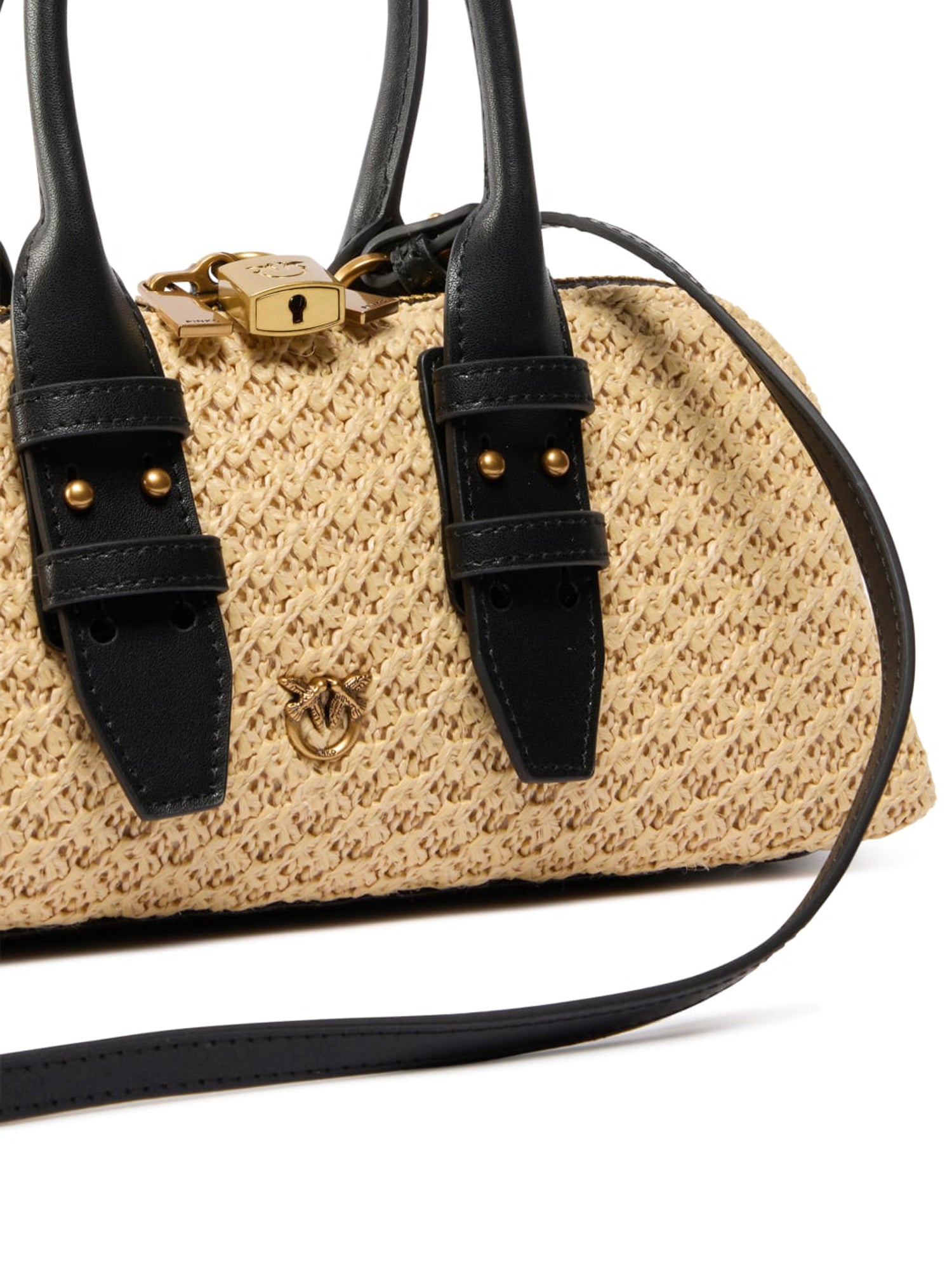 Borsa a mano Escape Bag Horizontal in rafia 105334 A1RLC24Q PINKO 