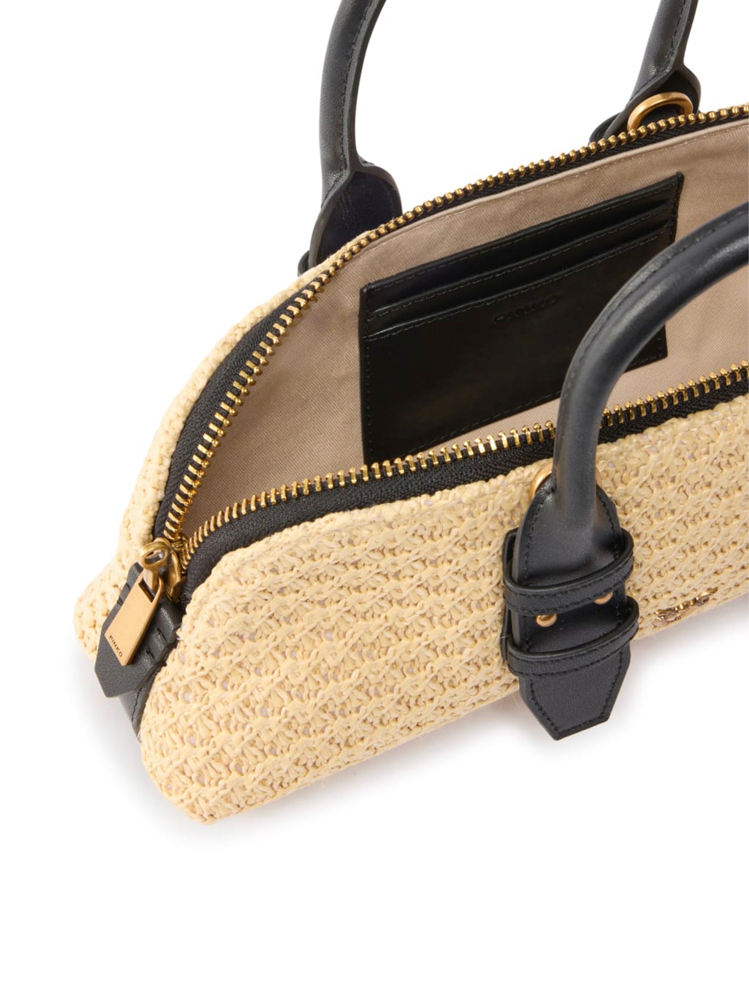 Borsa a mano Escape Bag Horizontal in rafia 105334 A1RLC24Q PINKO 