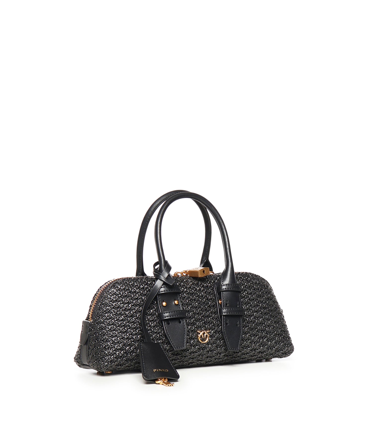 Borsa a mano Escape Bag Horizontal in rafia 105334 A1RLZ99Q PINKO 