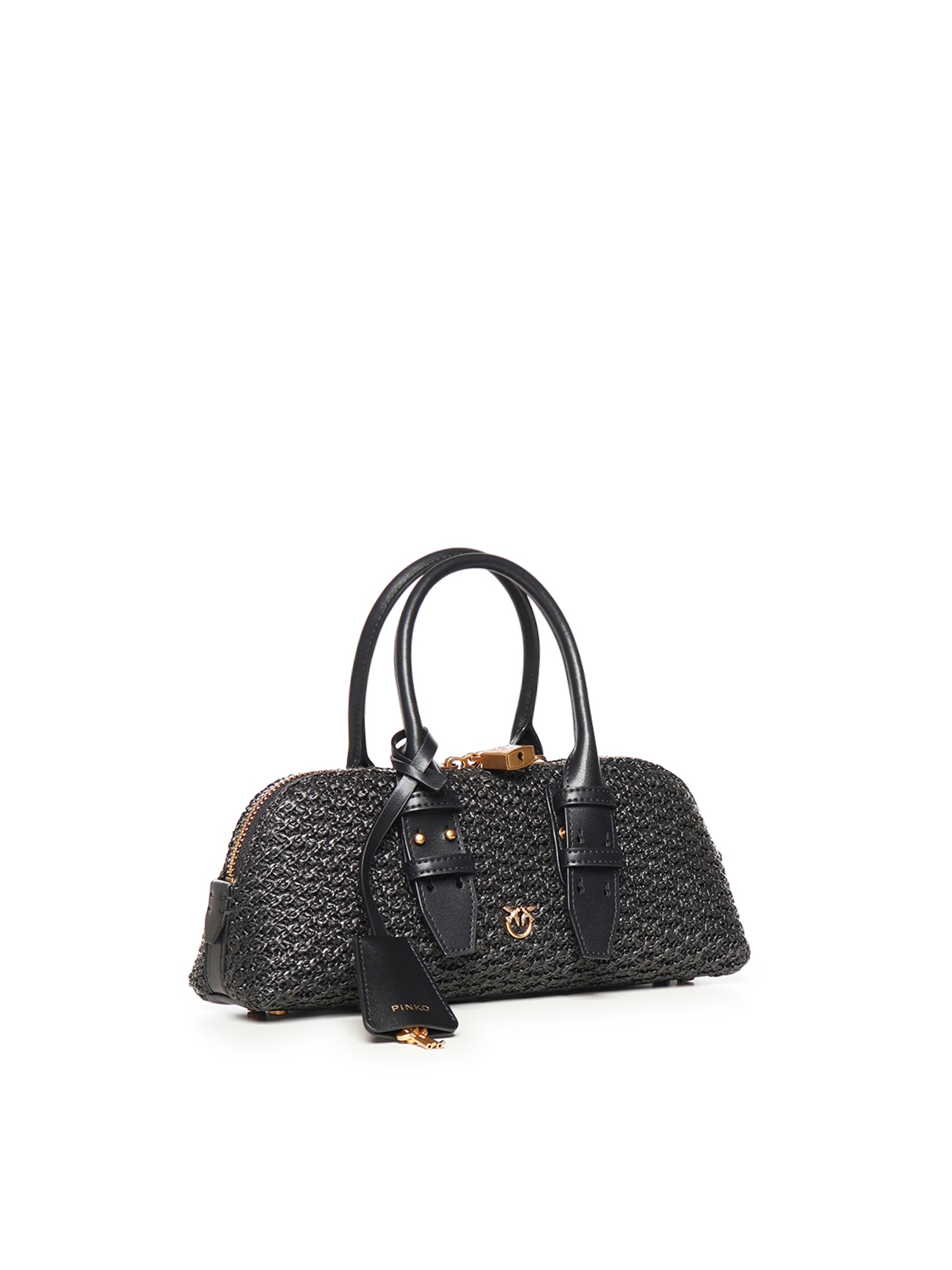 Borsa a mano Escape Bag Horizontal in rafia 105334 A1RLZ99Q PINKO 