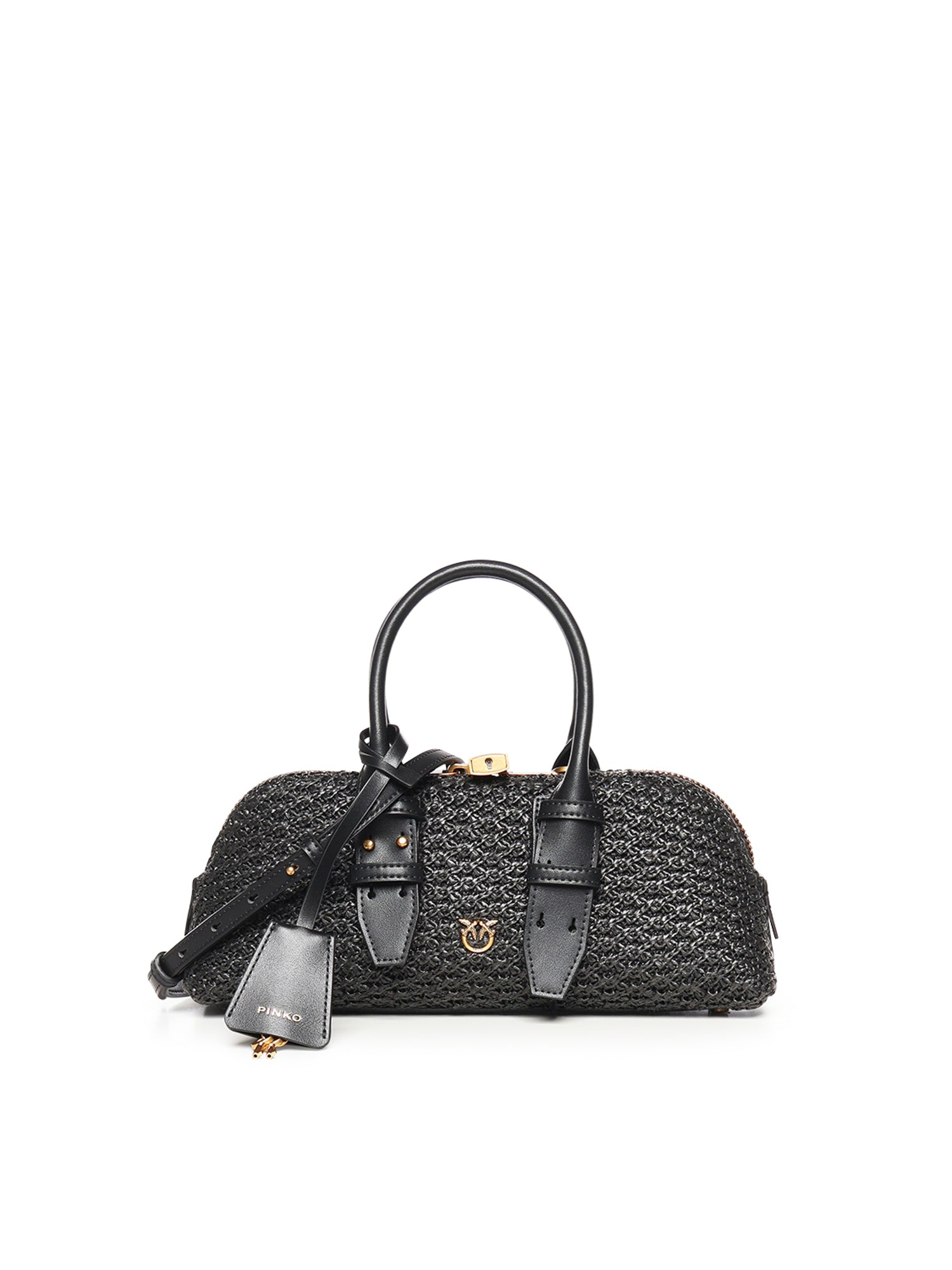Borsa a mano Escape Bag Horizontal in rafia 105334 A1RLZ99Q PINKO 
