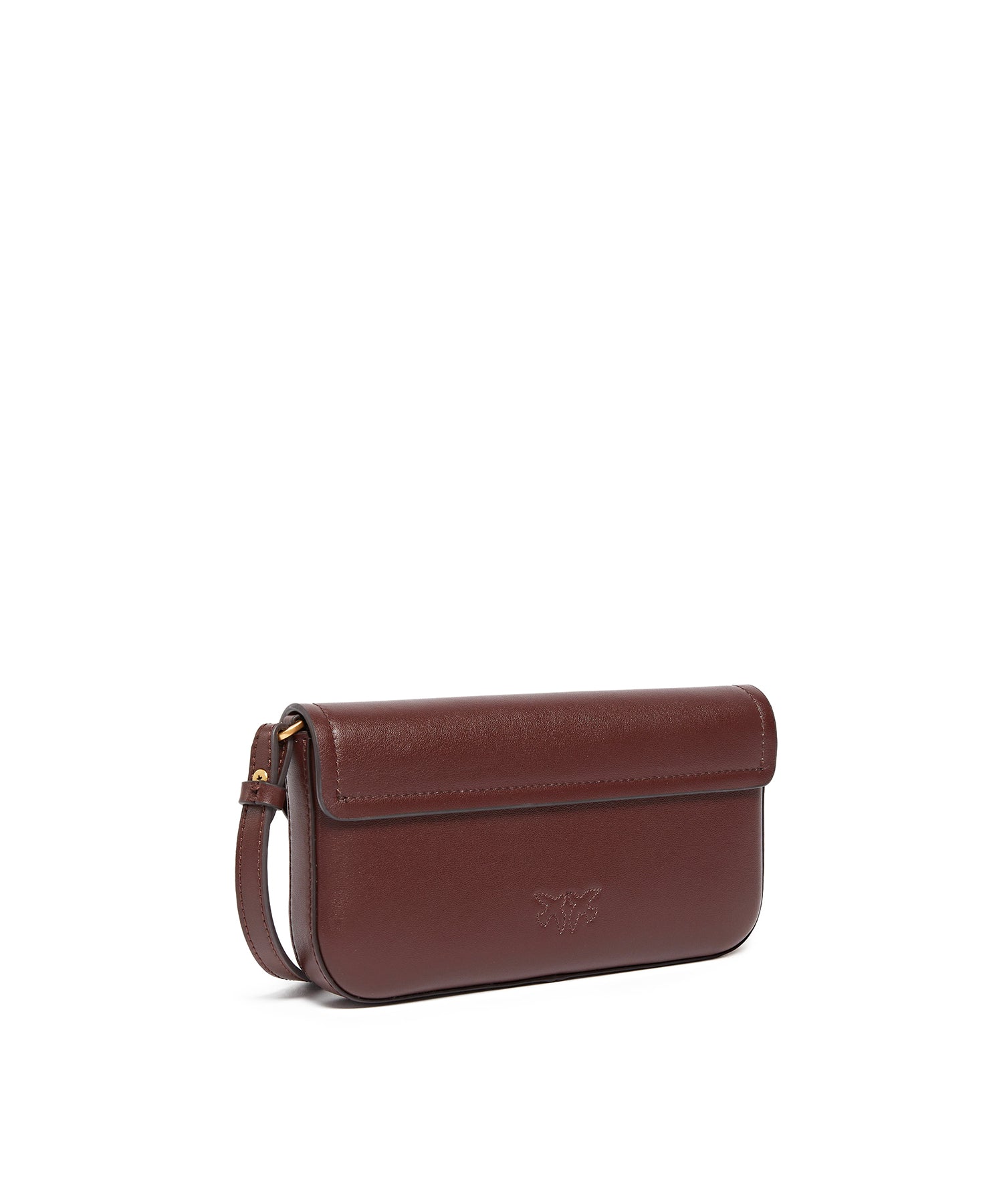 Borsa a spalla media Saddle Flat in pelle 105349 A1ZXR49Q PINKO 