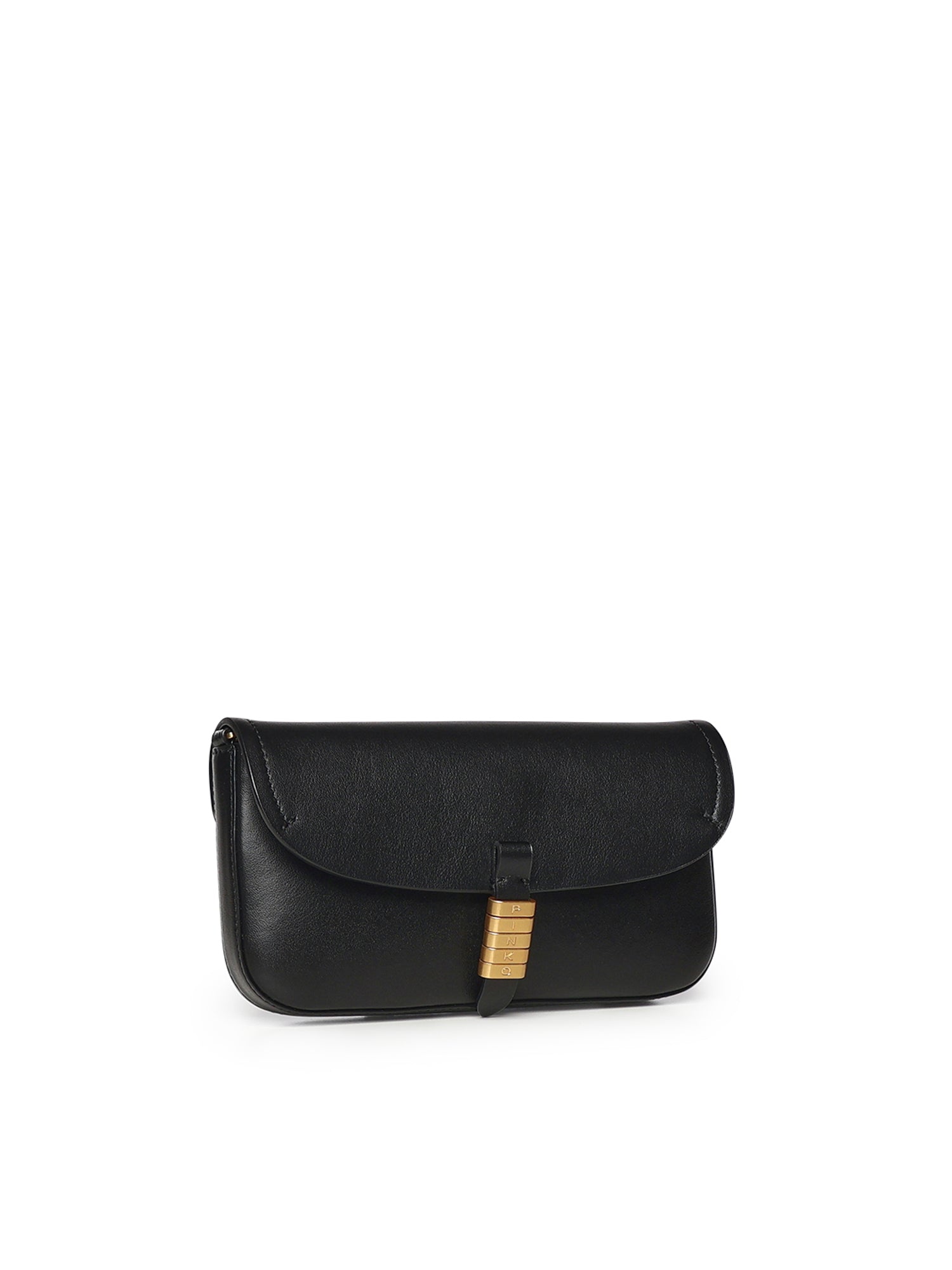 Borsa a spalla media Saddle Flat in pelle 105349 A1ZXZ99Q PINKO 
